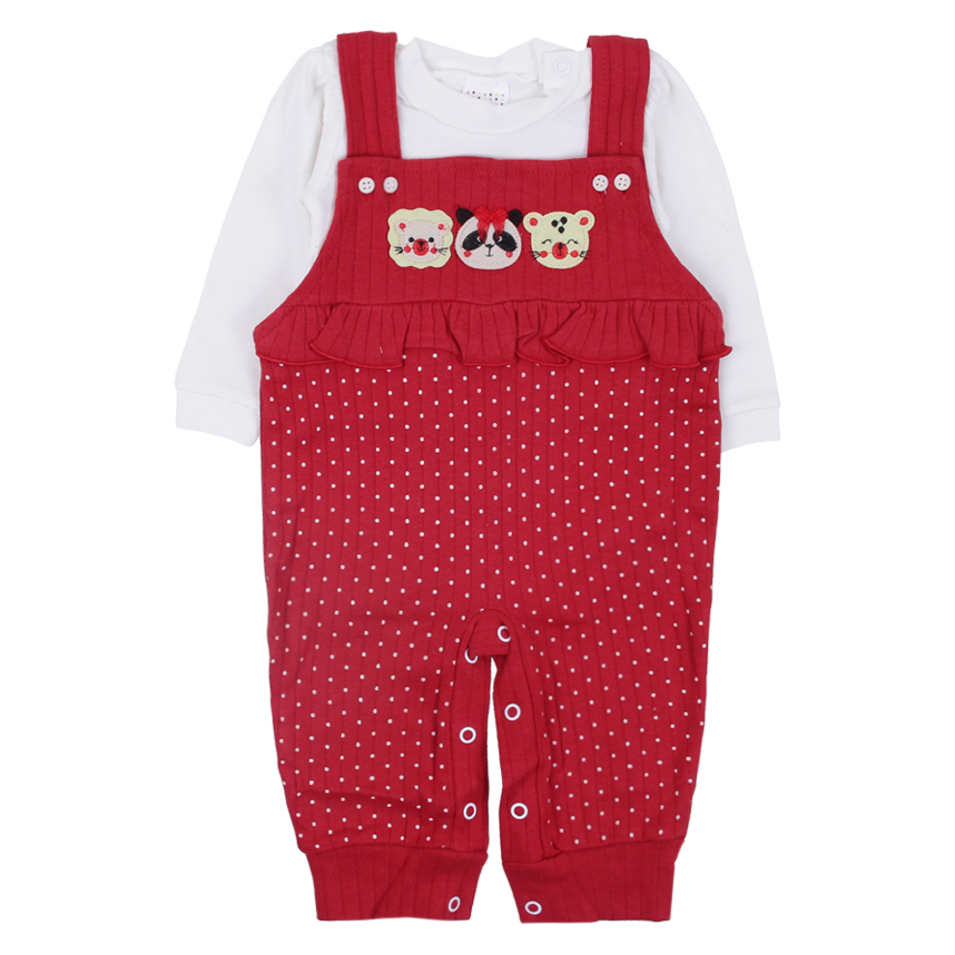 Macacão Longo Bebê Petutinha Plush Canelado E Body 2 Peças