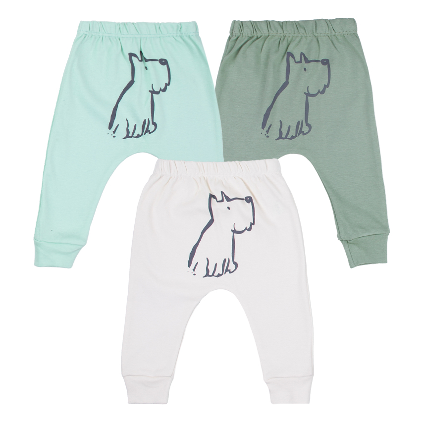 Kit Mijão Bebê Petutinha Estampa Cachorro 3 Peças Kit Mijão Bebê Petutinha Estampa Cachorro 3 Peças