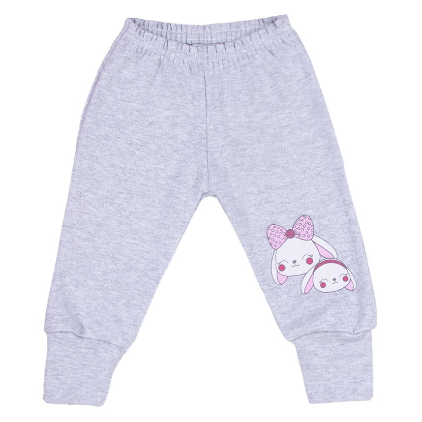 Kit Mijão Bebê Petutinha Estampa Coelha Laço 3 Peças Kit Mijão Bebê Petutinha Estampa Coelha Laço 3 Peças