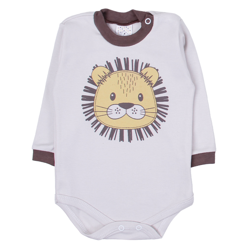 Conjunto Bebê Petutinha Leão Detalhe Babador 3 Peças