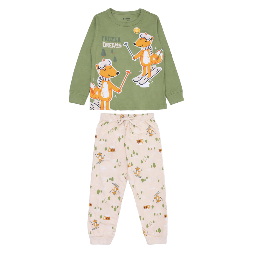 Pijama Longo Infantil Brandili Estampa Frozen Dreams