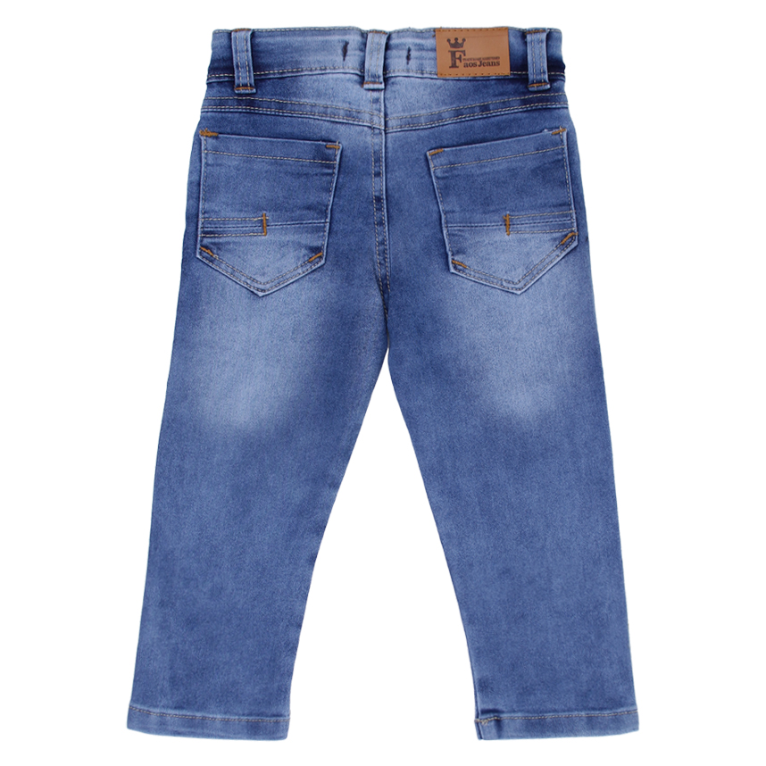 Calça Jeans Infantil Faos Used Bolso Faca Detalhe Puídos