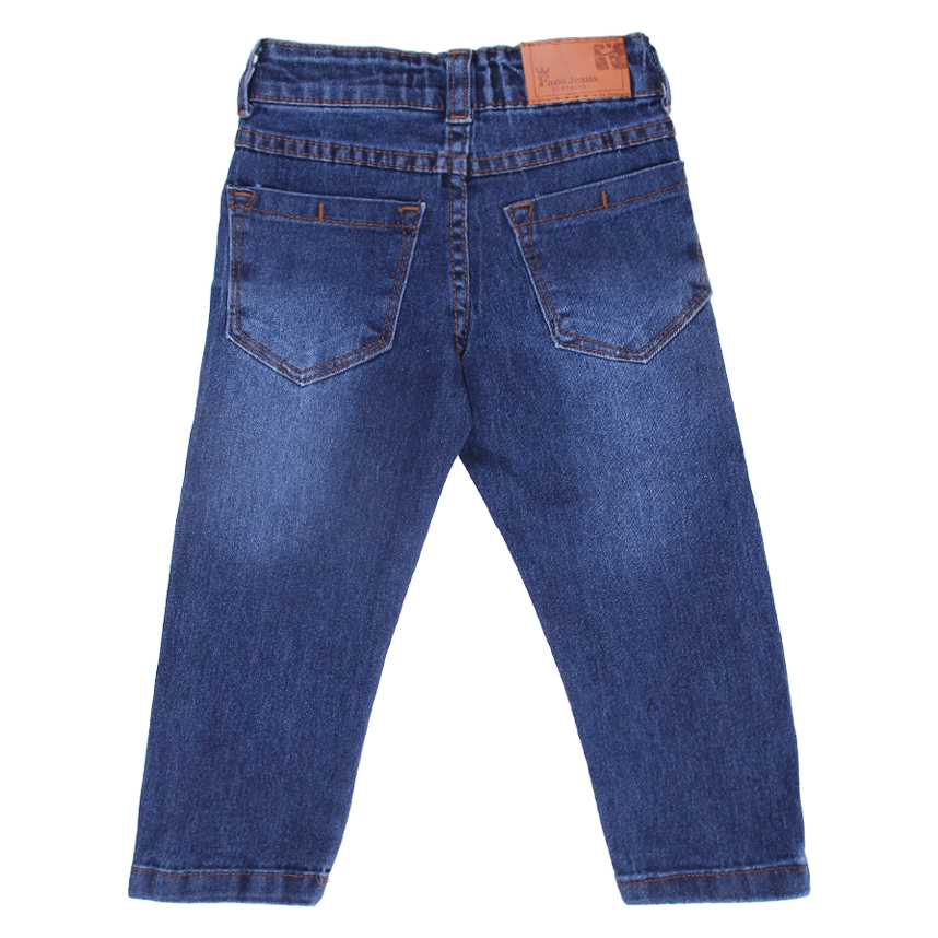 Calça Jeans Infantil Faos Básica Escura
