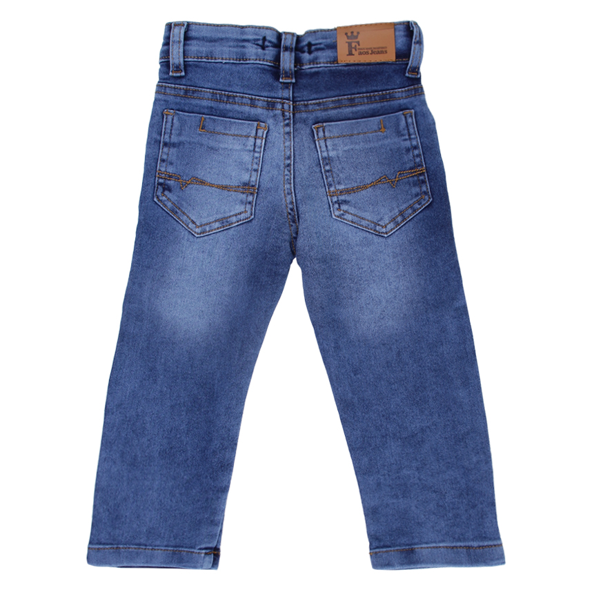 Calça Jeans Infantil Faos Used Com Detalhe Puídos