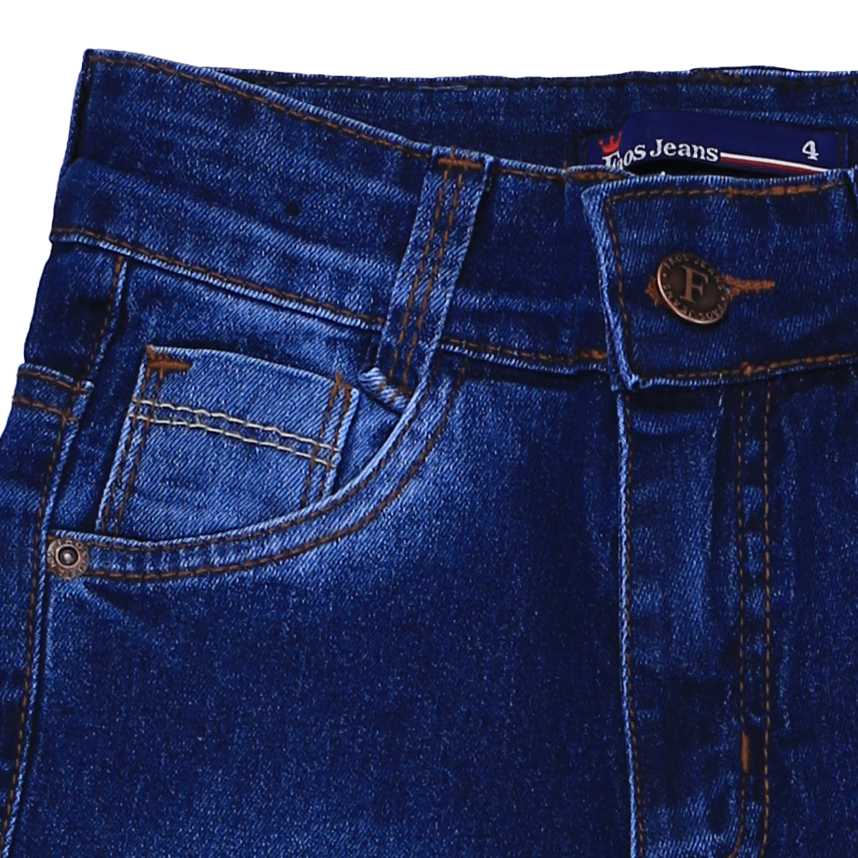 Calça Jeans Infantil Faos Used Leve Básica Calça Jeans Infantil Faos Used Leve Básica