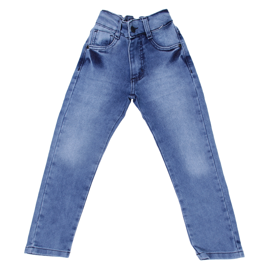 Calça Jeans Infantil Faos Básica Com Detalhe Used