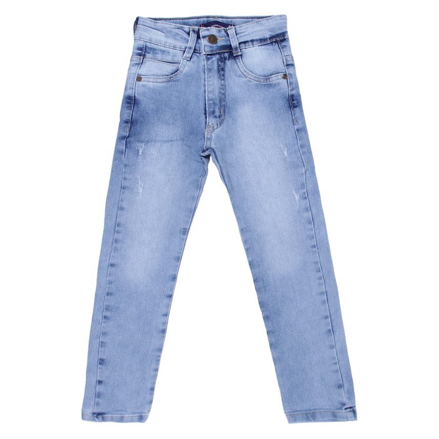 Calça Jeans Infantil Faos Detalhe Used E Puídos