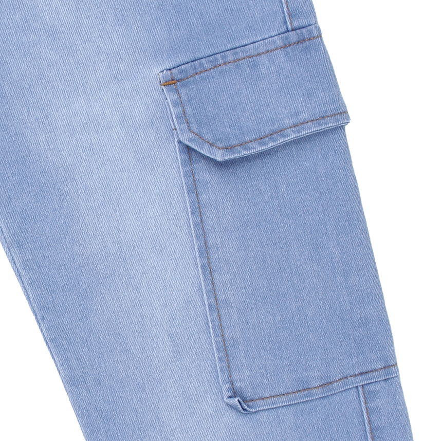 Calça Jeans Juvenil Faos Cós E Barra Com Elástico