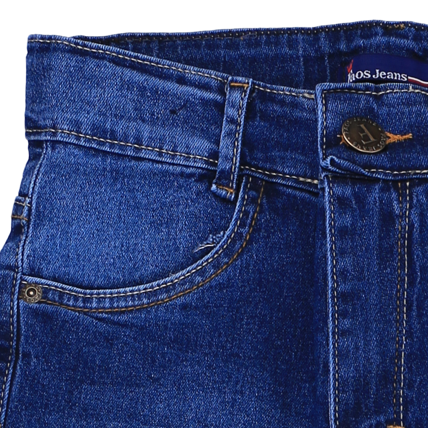 Calça Jeans Juvenil Faos Detalhe Puídos E Unha de Gato Calça Jeans Juvenil Faos Detalhe Puídos E Unha de Gato