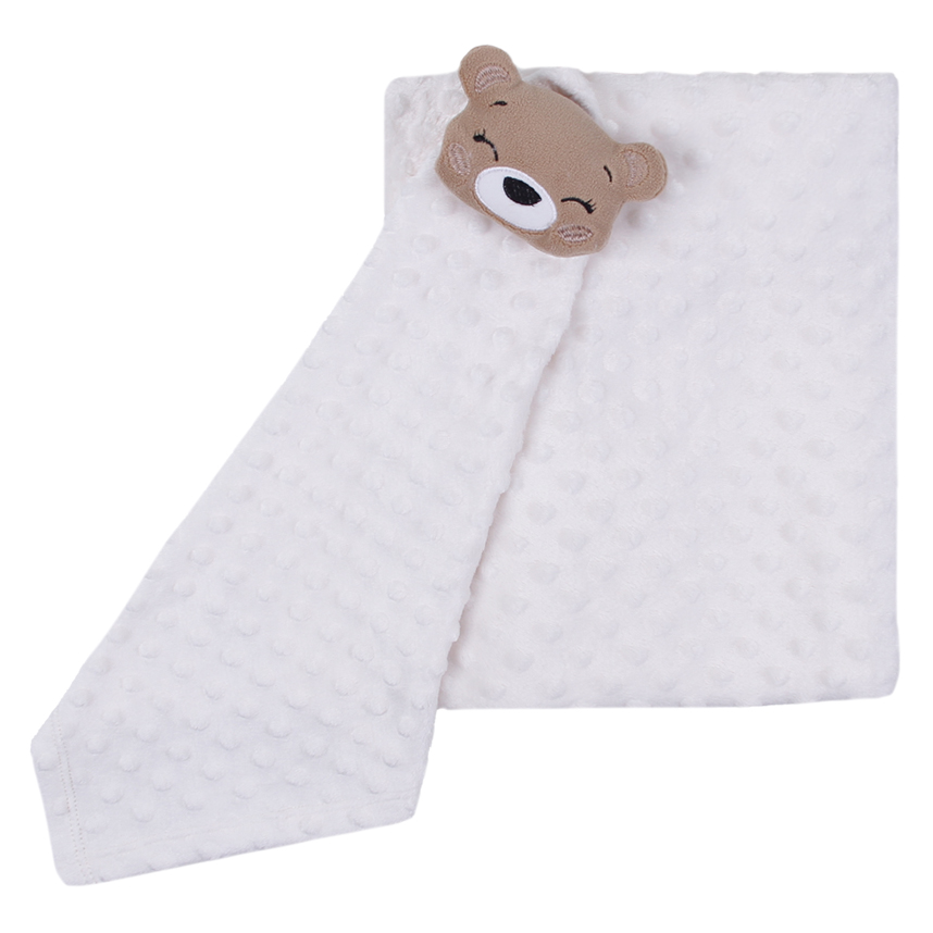 Manta Bebê Everly E Naninha Urso Pipoquinha 2 Peças