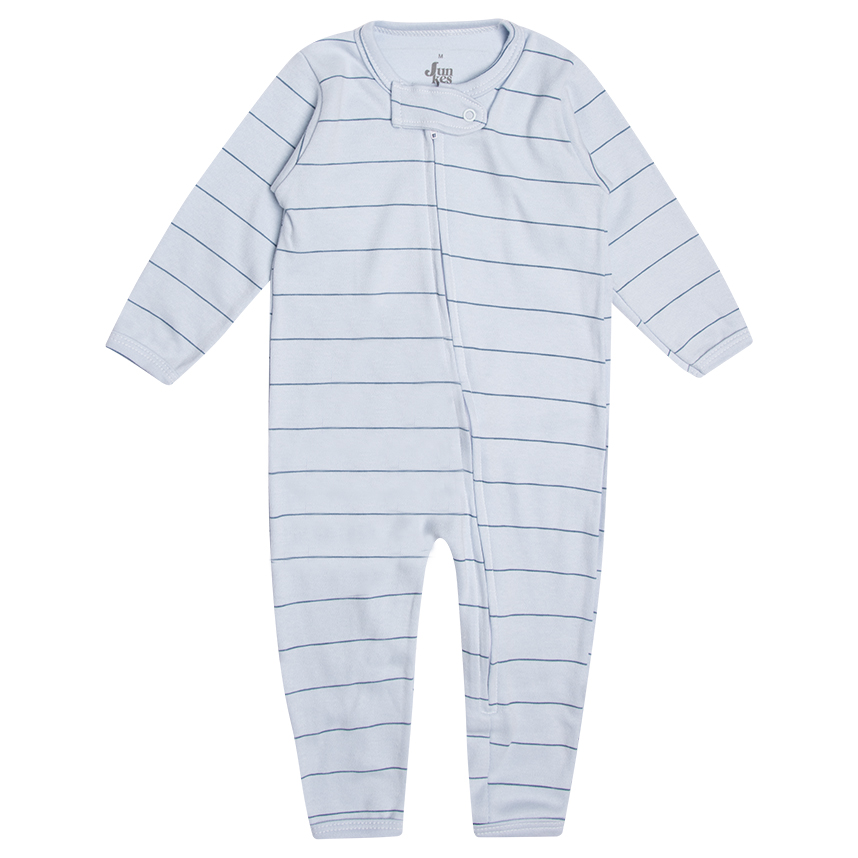 Macacão Longo Bebê Junkes Suedine Carros E Listras 2 Peças