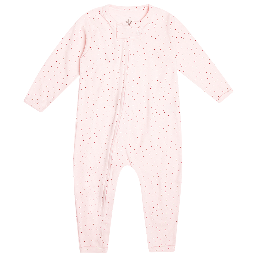 Macacão Longo Bebê Junkes Estampa Laços E Poá 2 Peças