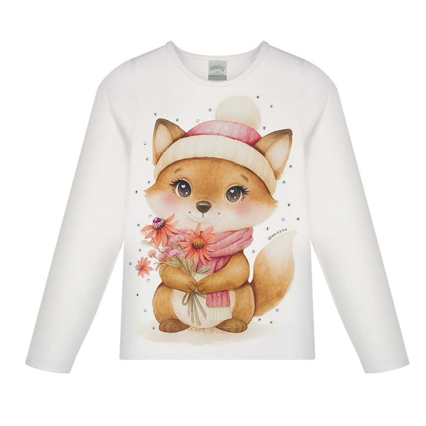 Blusa Infantil Alakazoo Manga Longa Estampada