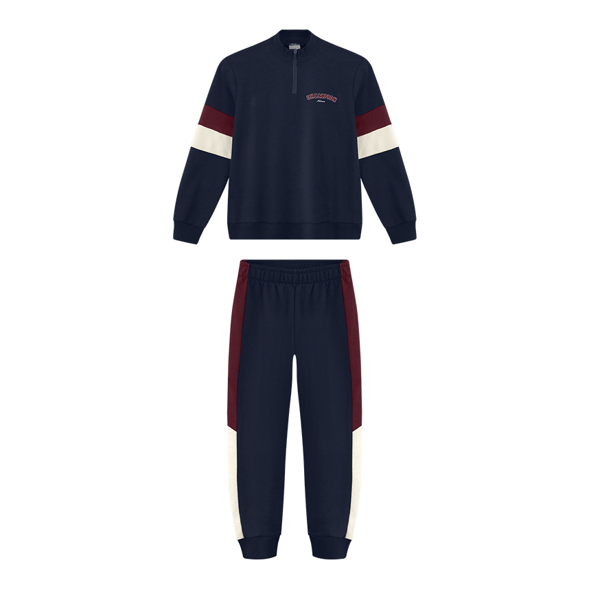 Conjunto Infantil Alakazoo Blusão Com Zíper E Calça Moletom