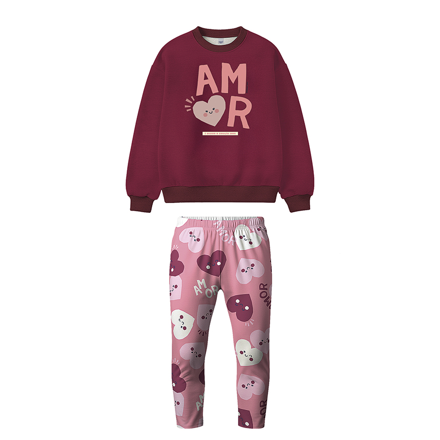 Conjunto Infantil Malwee Blusão Estampado E Calça