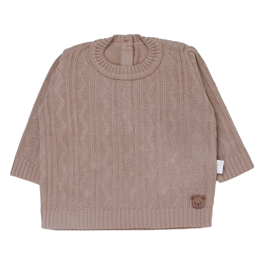 Conjunto Bebê Chandra Casaco Zig Zague E Calça Tricô