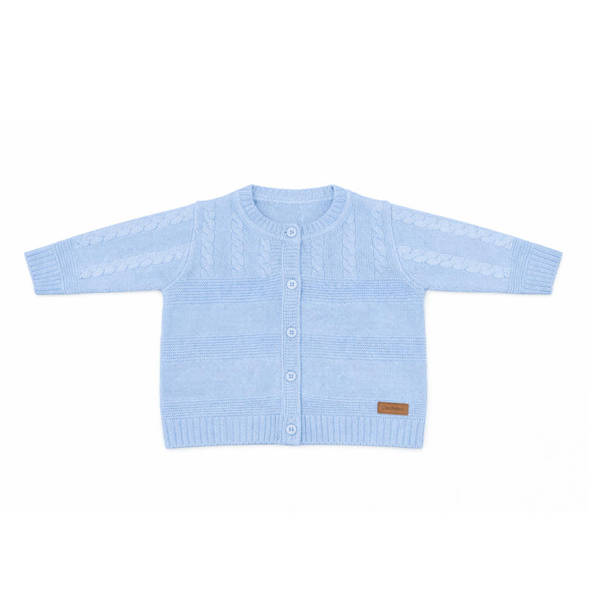 Casaco Bebê Chandra Tricô Trabalhado Trança