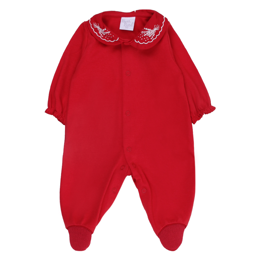 Saída Maternidade Beth Bebê Vestido Tricô Bordado 3 Peças