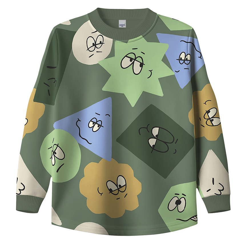 Camiseta Infantil Malwee Básica Manga Longa Estampada