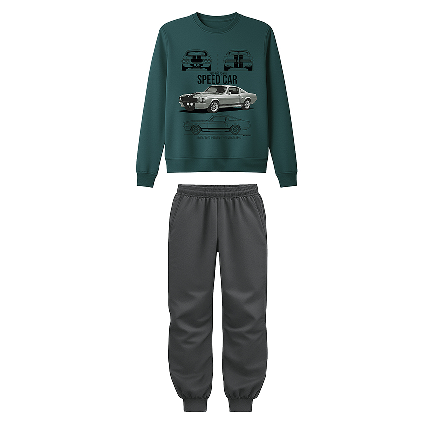 Conjunto Infantil Malwee Blusão Estampado E Calça