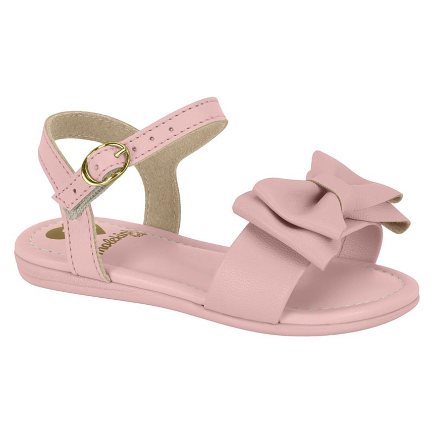 Sandália Infantil Molekinha Com Fivela E Detalhe Laço