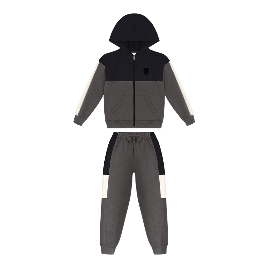 Conjunto Infantil Alakazoo Jaqueta Com Capuz E Calça