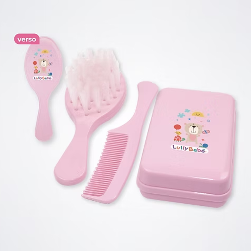 Kit Higiene Lully Bebê Compacto Blister com 03 Peças Kit Higiene Lully Bebê Compacto Blister com 03 Peças