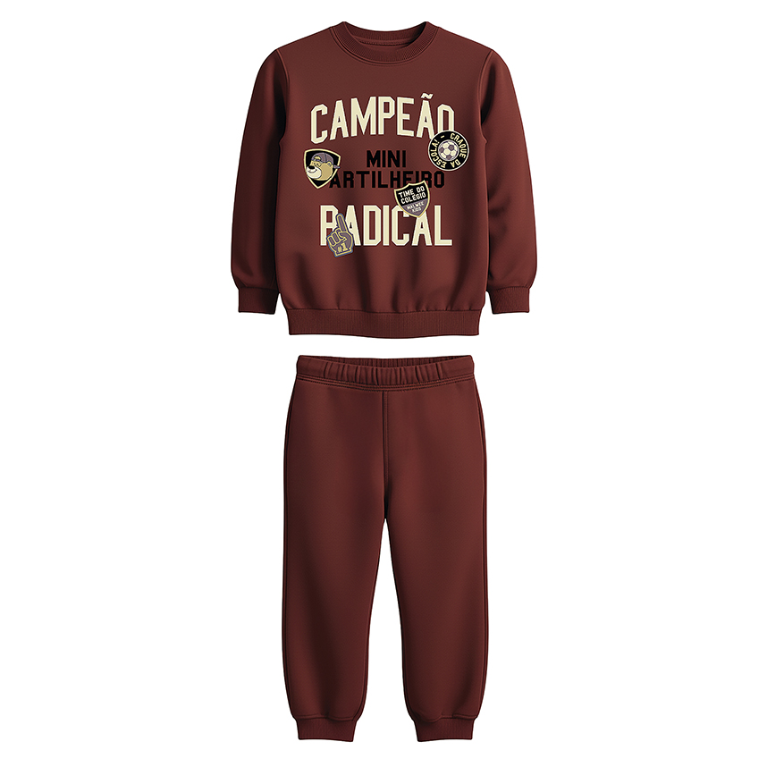 Conjunto Juvenil Malwee Jaqueta Estampa Camper E Calça