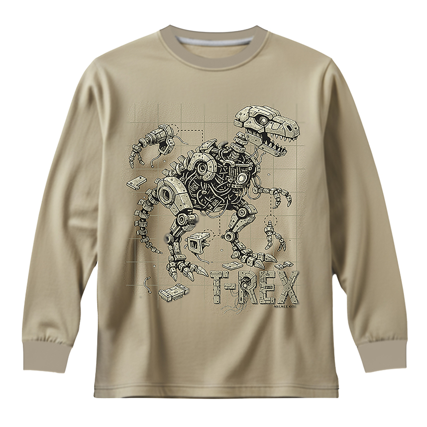 Camiseta Infantil Malwee Básica Manga Longa Estampada