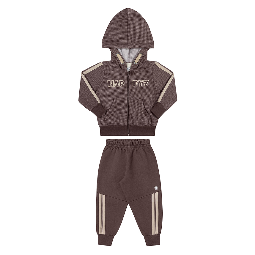 Conjunto Infantil Angerô Blusa Moletom Com Capuz E Calça