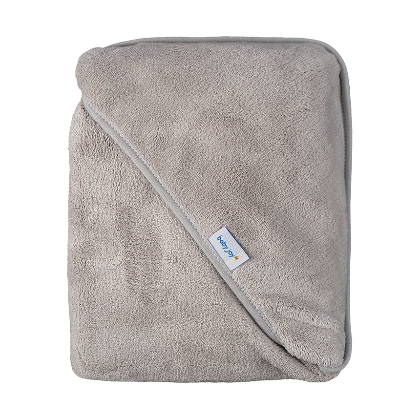 Toalha de Banho Bebê Baby Joy Lisa Cinza