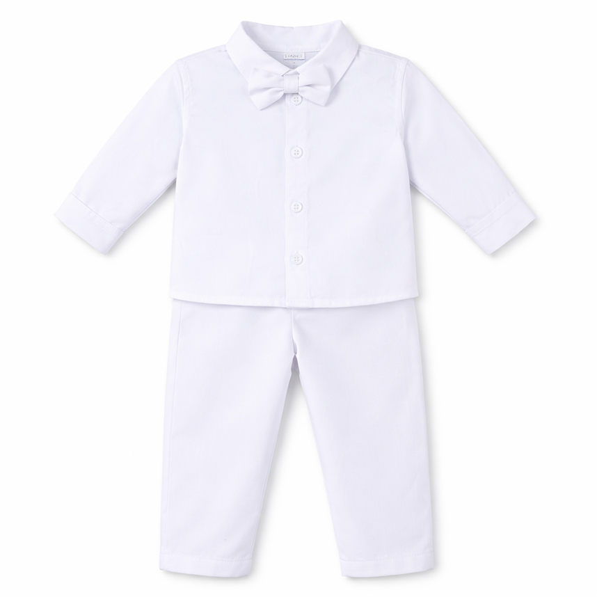 Conjunto Bebê Din Don Camisa ,Gravata E Calça 3 Peças