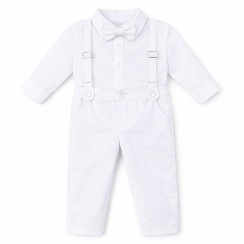 Conjunto Infantil Gijo Kids Camisa ,Suspensório E Calça