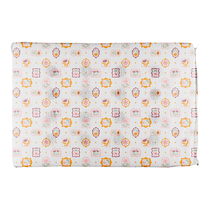 Travesseiro Antissufocante Bebê Bublim Estampa Floral