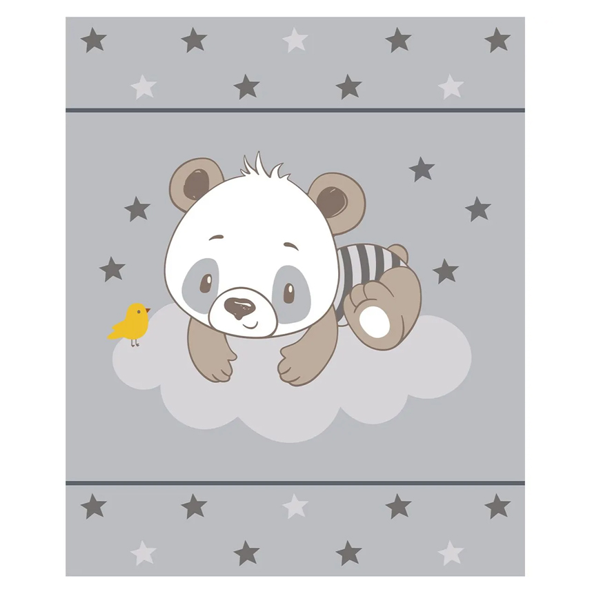 Cobertor Baby Joy Carneirinho Dupla Face Estampa Urso Nuvem