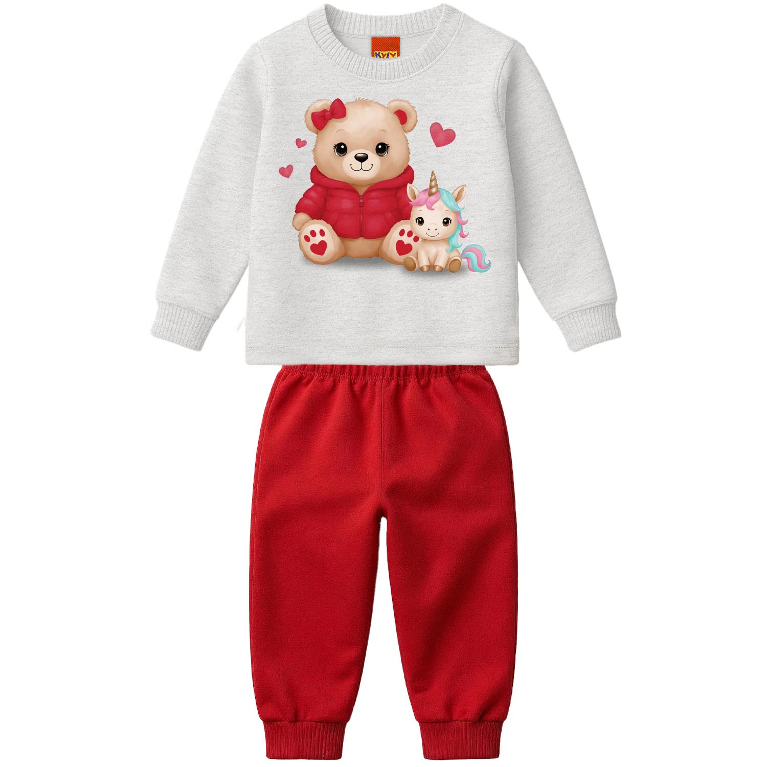 Conjunto Infantil Kyly Blusão Moletom Estampado E Calça