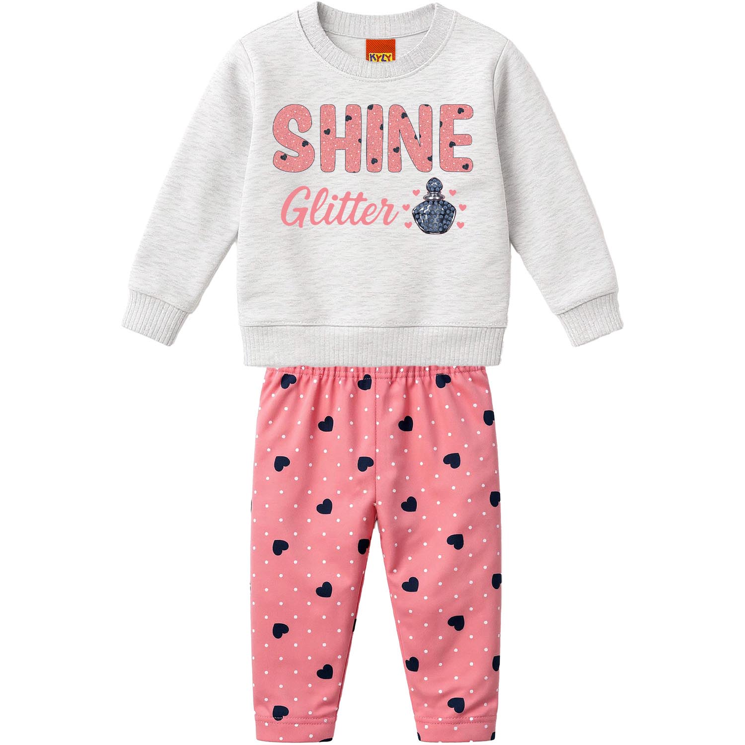 Conjunto Infantil Kyly Blusão Estampado E Calça Legging