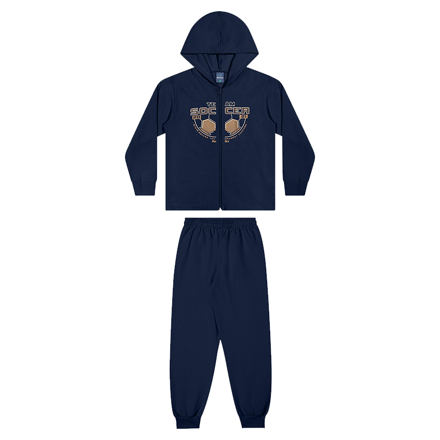 Conjunto Infantil Rei Rex Jaqueta Estampado E Calça