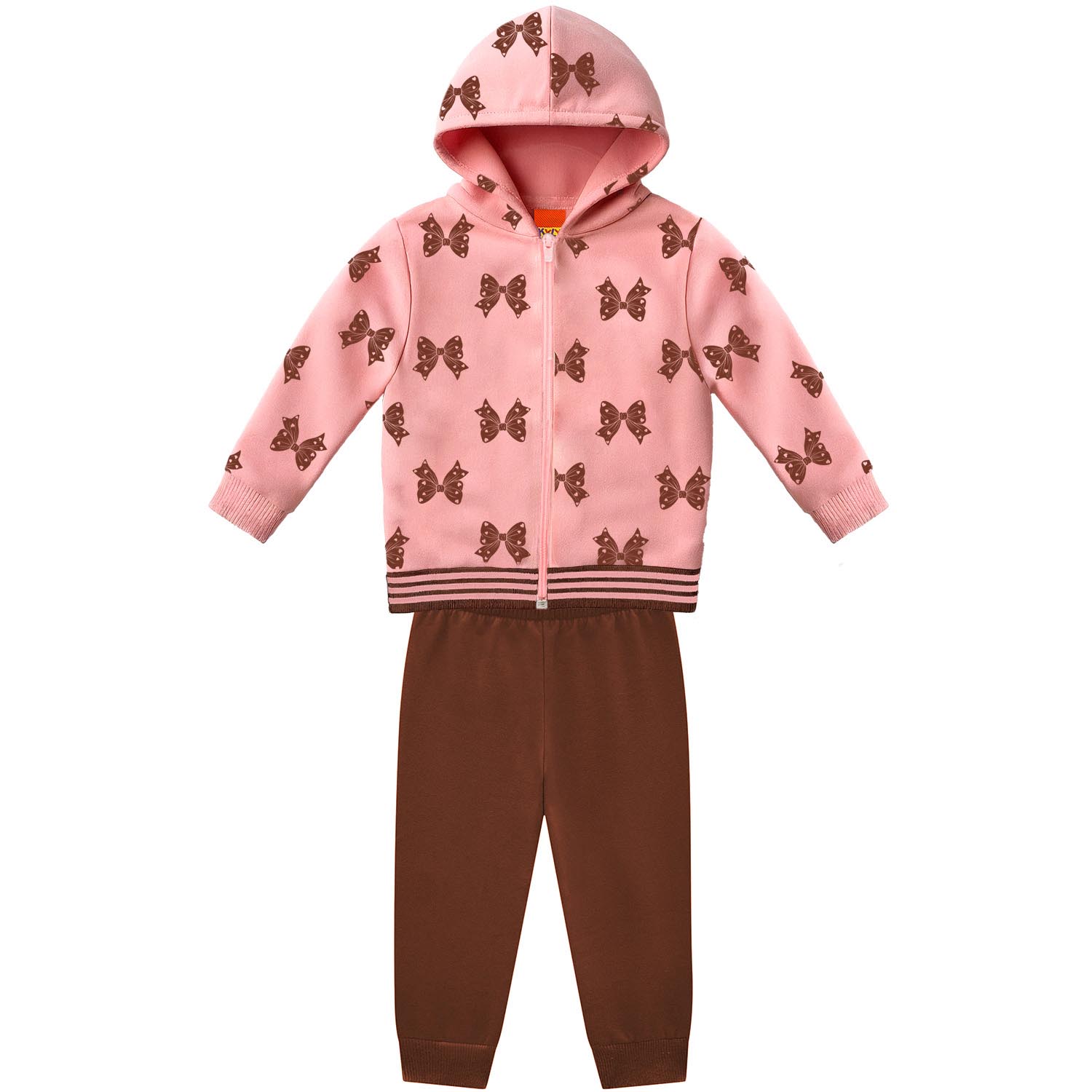Conjunto Infantil Kyly Jaqueta Com Capuz E Calça Moletom