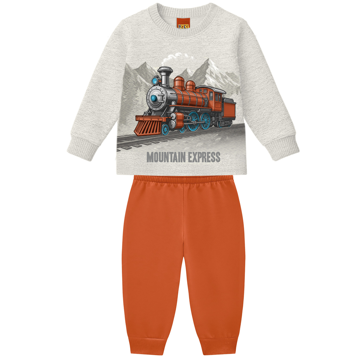 Conjunto Infantil Kyly Blusão Estampado E Calça Moletom