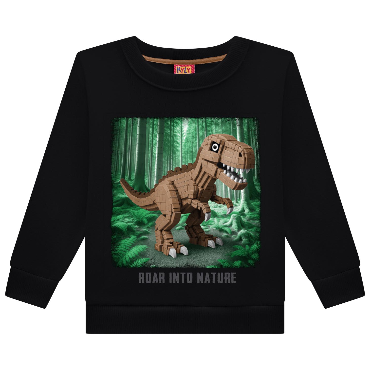 Conjunto Infantil Kyly Blusão Estampa Dinossauro E Calça