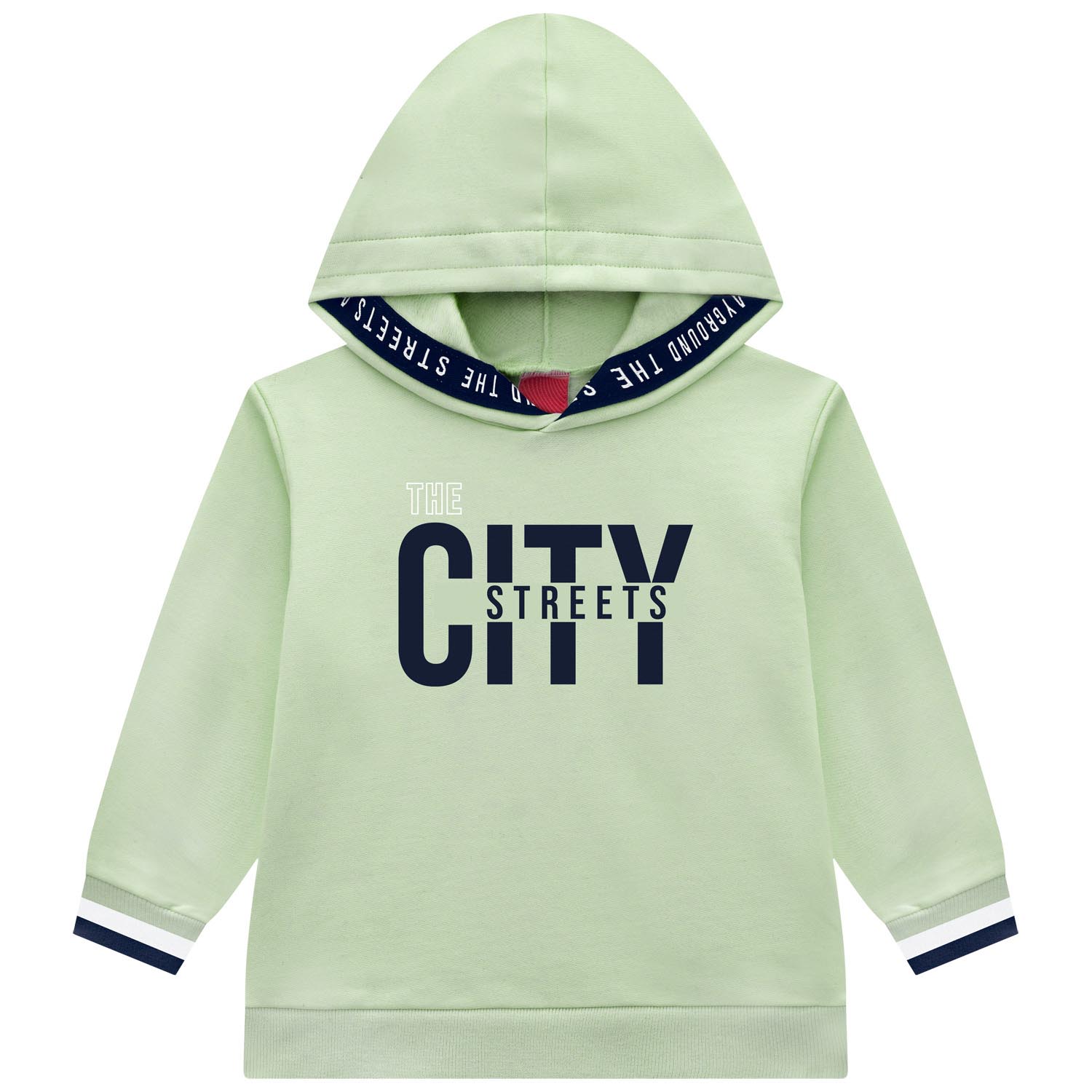 Conjunto Infantil Kyly Blusão Estampa City Streets E Calça