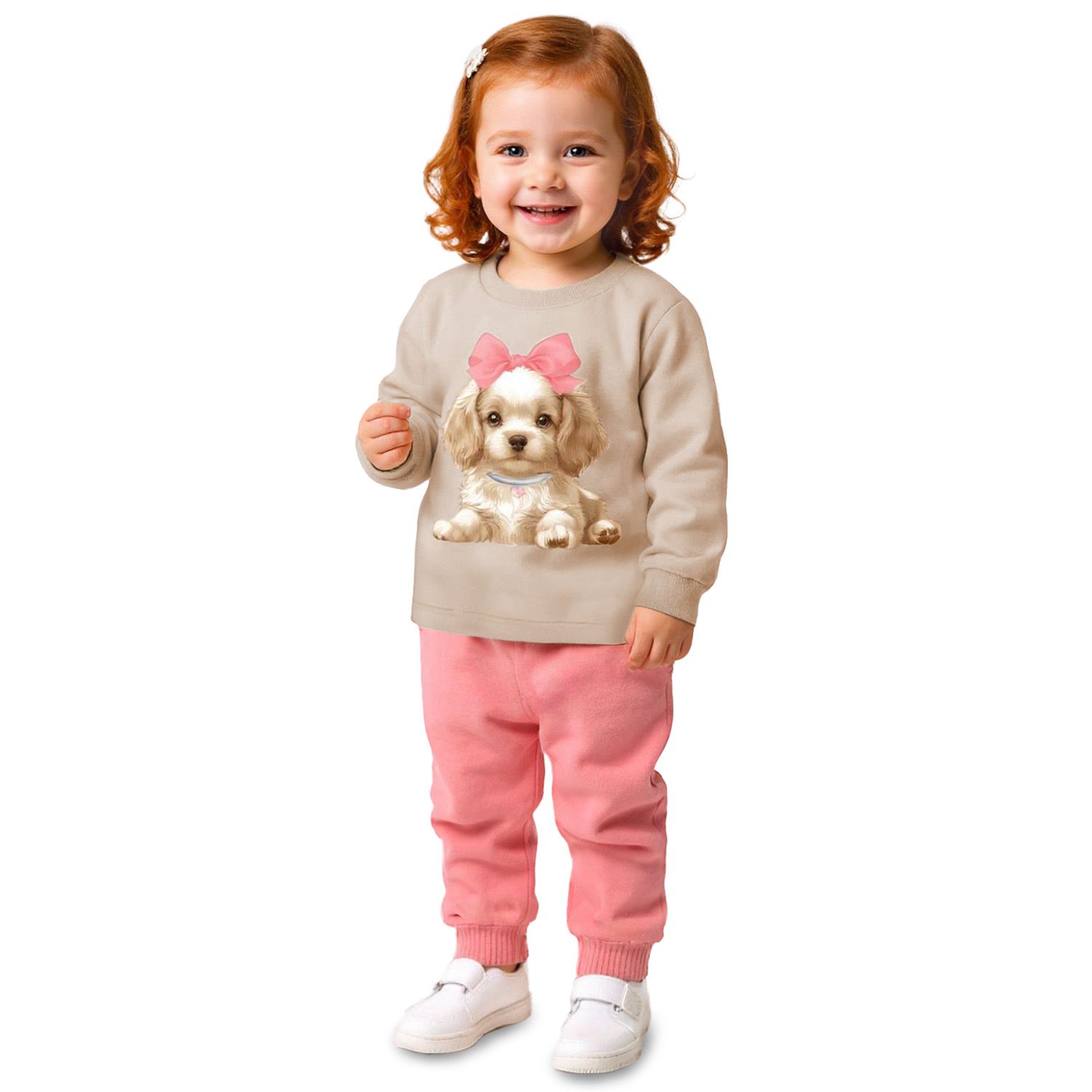 Conjunto Infantil Kyly Blusão Moletom Estampado E Calça