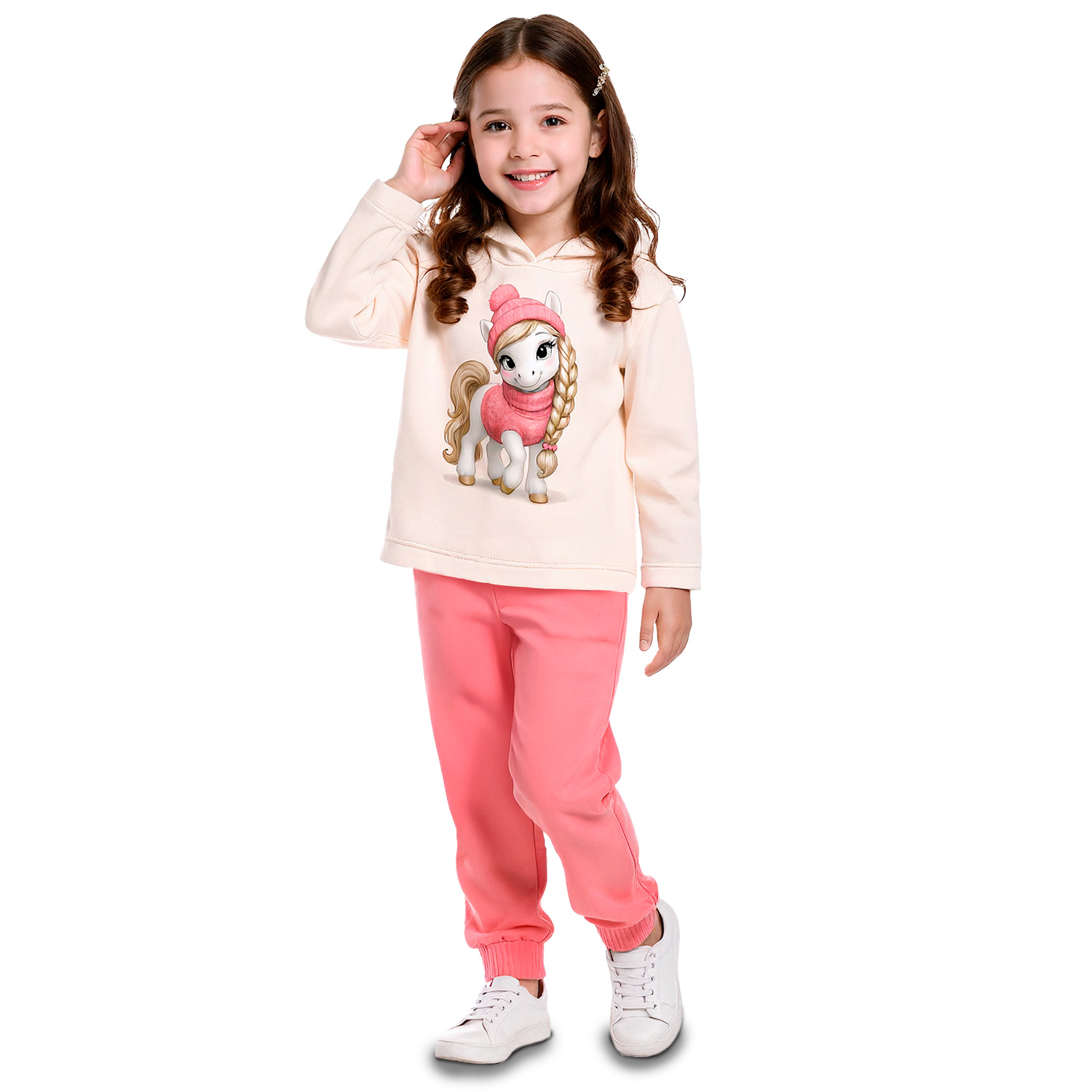 Conjunto Infantil Kyly Blusão Com Capuz E Calça Moletom