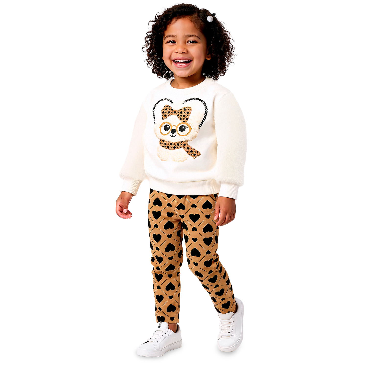 Conjunto Infantil Kyly Blusa Estampa Cachorro E Calça