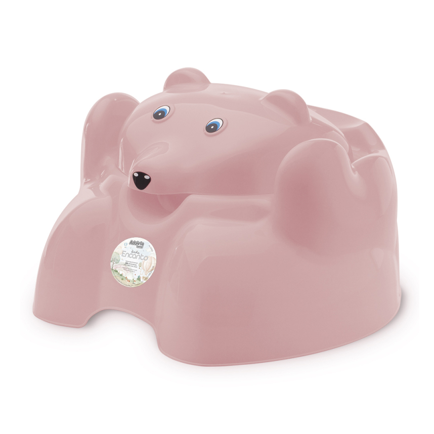 Troninho Infantil Cajovil Formato Urso Encanto Rosa