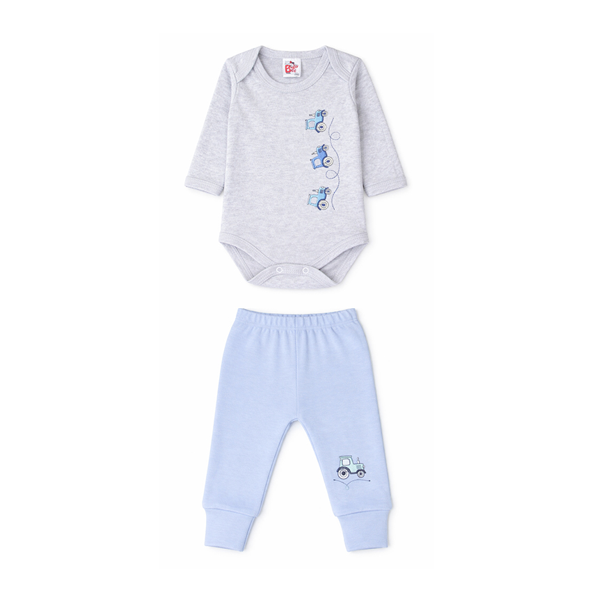 Conjunto Bebê Baby Bee Body Bordado Carro E Avião E Mijão