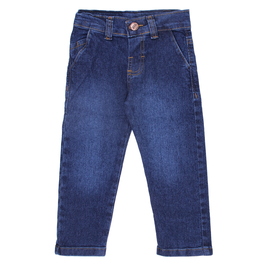 Calça Jeans Infantil Articolare Básica Detalhe Used