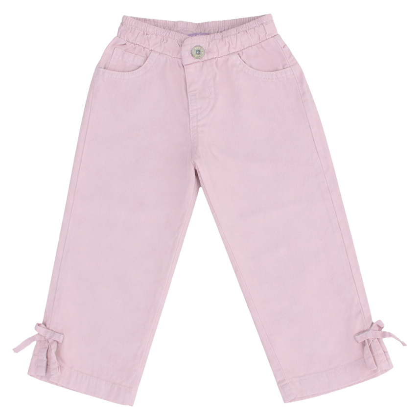 Calça Sarja Infantil Kookabu Detalhe Laço na Barra