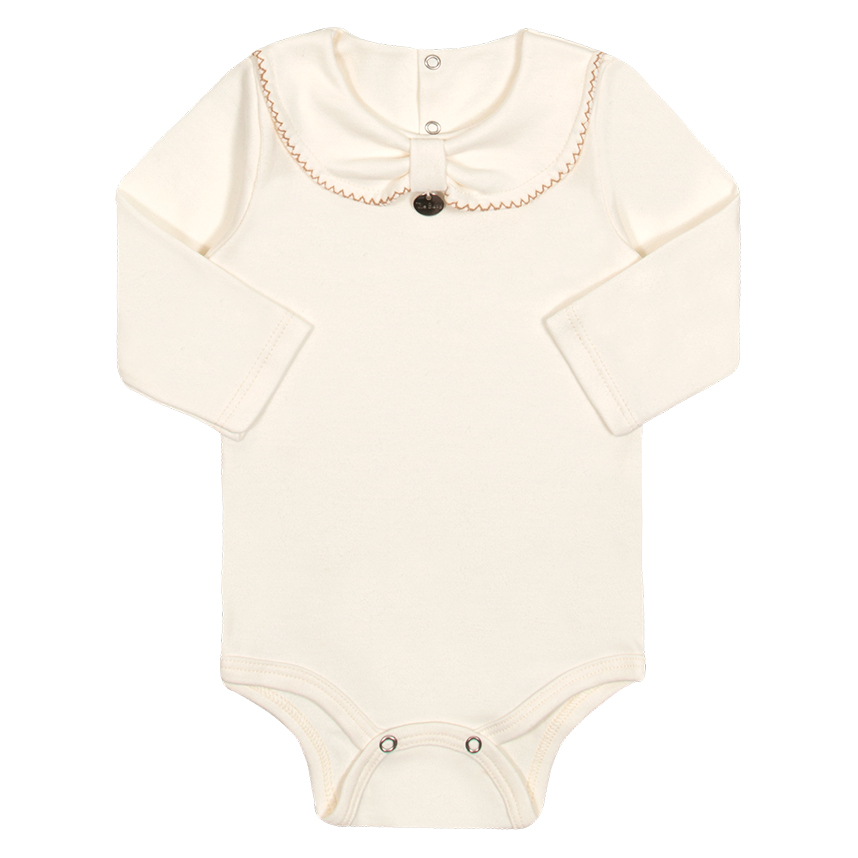Conjunto Bebê Tileesul Body Detalhe Gola e Calça Laço